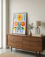 plakat mockup for farverig-blomsterdrom-no-17-plakat