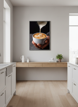 lattekunst plakat – interiør mockup