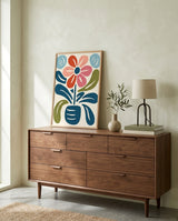 plakat mockup for farverig-blomstervase-no-9-plakat