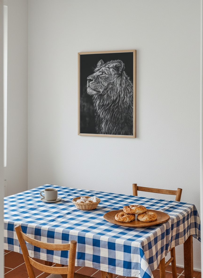 Majestætisk løve plakat