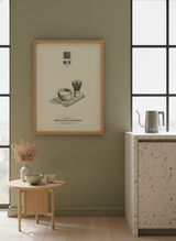 matcha teseremoni plakat – interiør mockup