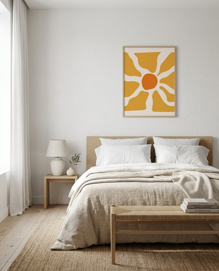 plakat mockup for solens-abstrakte-former-plakat