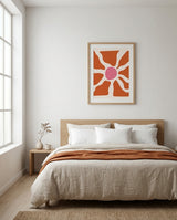 plakat mockup for abstrakt-solblomst-no-2-plakat