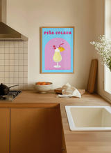 pina colada plakat – interiør mockup