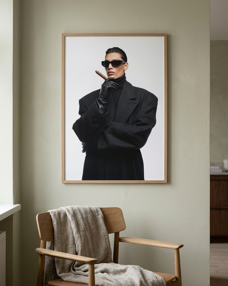 Sort elegance plakat