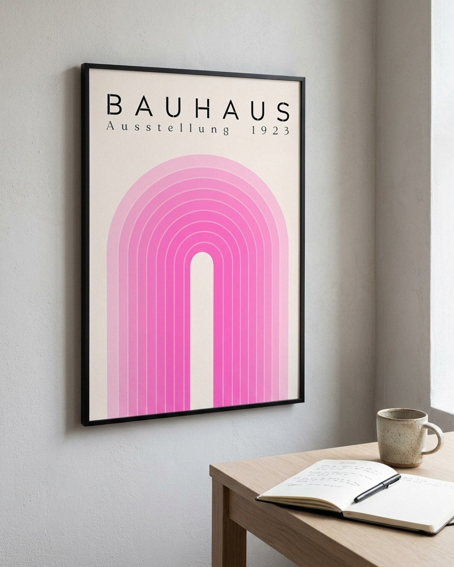Bauhaus Rosa Bue plakat