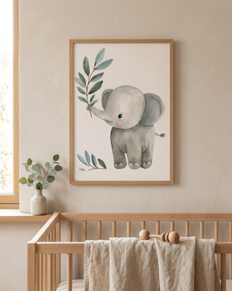 Sød elefant plakat