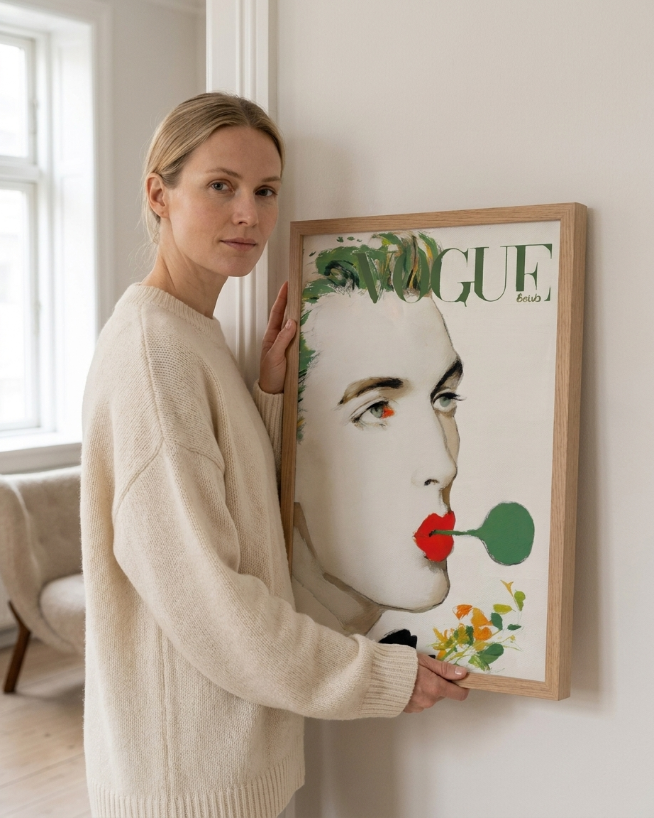 Vogue Røde Læber plakat