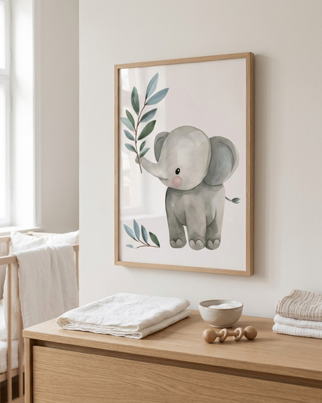 Sød elefant plakat