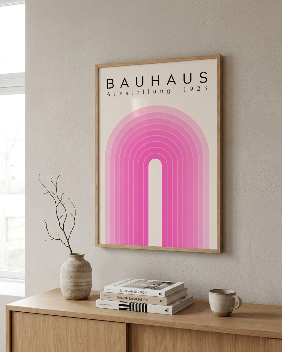 Bauhaus Rosa Bue plakat