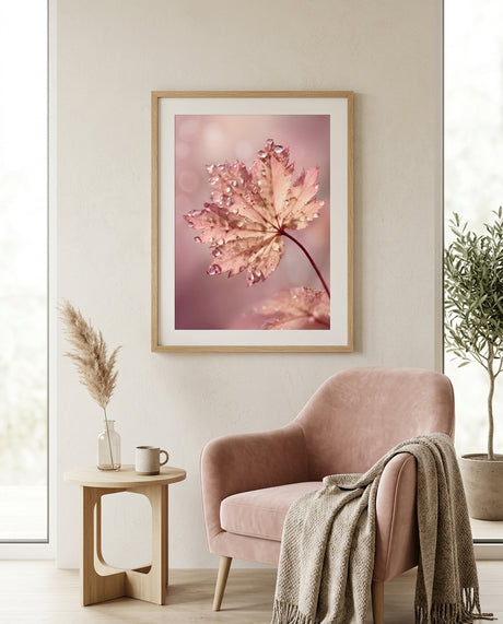 delikat-rosa-blad-plakat-352