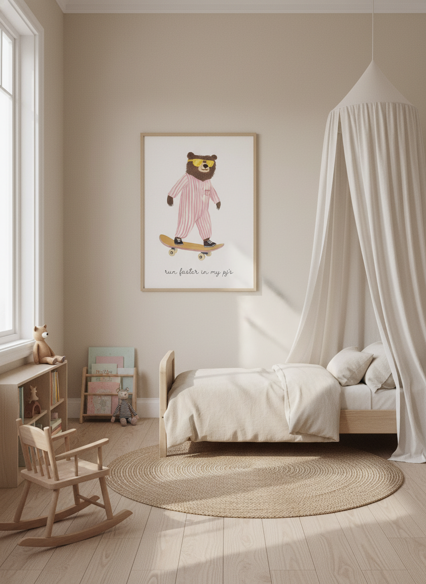 Sej Bamse i Pyjamas plakat