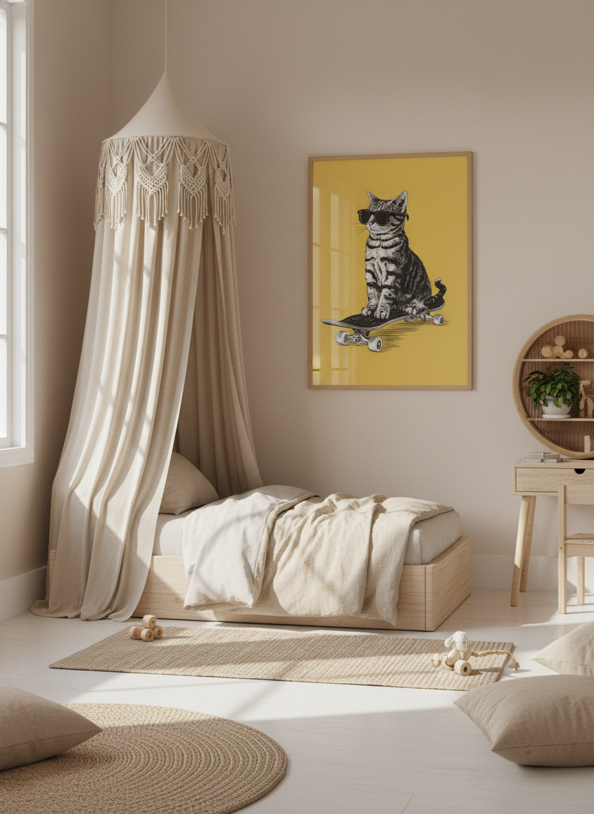 Skateboardkatten Plakat