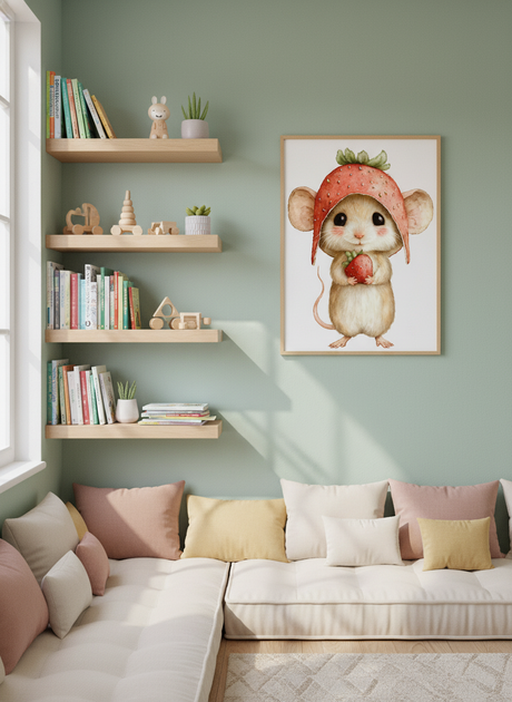 Sød jordbærmus No.2 plakat