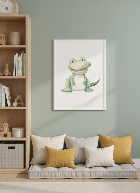 Sød krokodille plakat