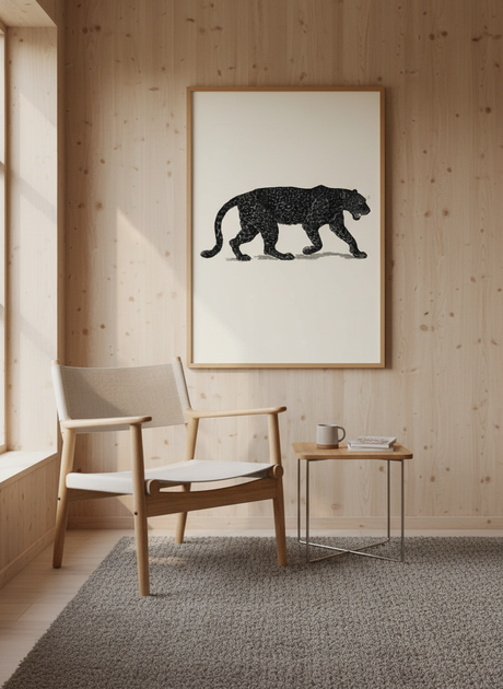 Sort panter plakat