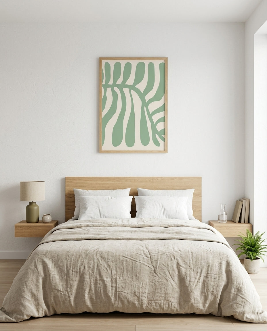 plakat mockup for monstera-blad-plakat