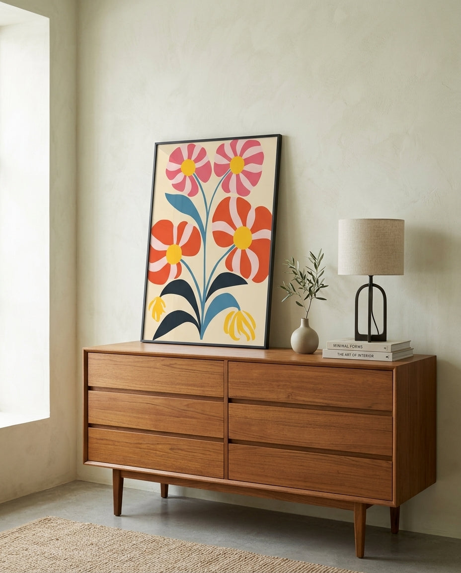 plakat mockup for retro-blomsterdrom-no-1-plakat-1