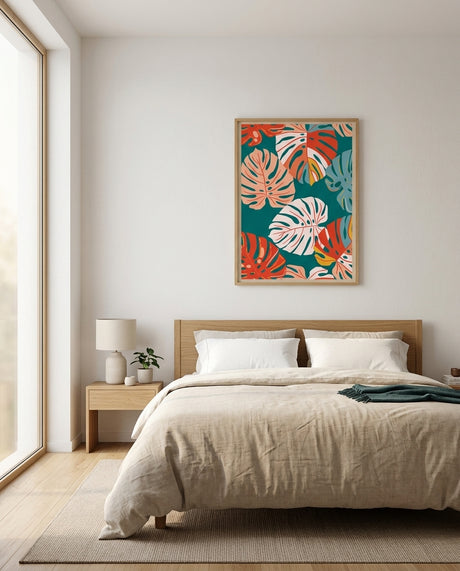 plakat mockup for tropiske-monstera-blade-no-2-plakat