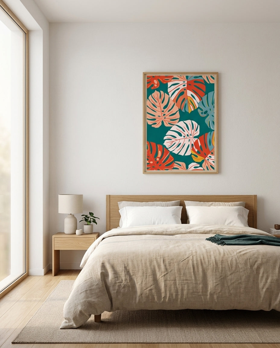 plakat mockup for tropiske-monstera-blade-no-2-plakat