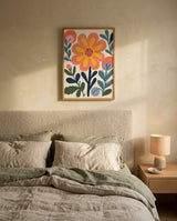 plakat mockup for stor-farverig-blomst-plakat
