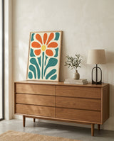 plakat mockup for retro-blomst-no-2-plakat