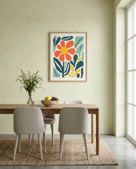 plakat mockup for farverig-blomsterdrom-no-8-plakat