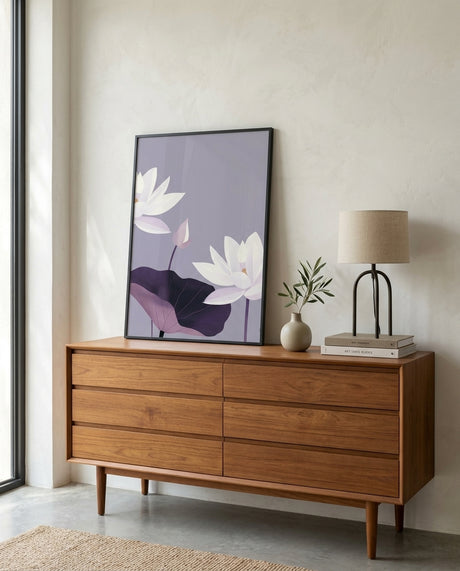 plakat mockup for hvide-lotusblomster-no-2-plakat